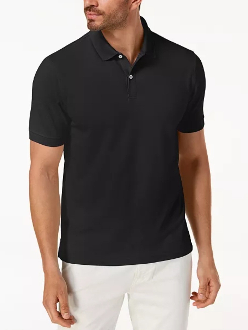 CLUB ROOM Bundle Of 2 Black Men's Polo Shirts Size S